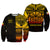 (Custom Personalised) Marquesas Islands Tiki Sweatshirt Gradient Marquesan Tattoo LT13 Unisex Yellow - Polynesian Pride