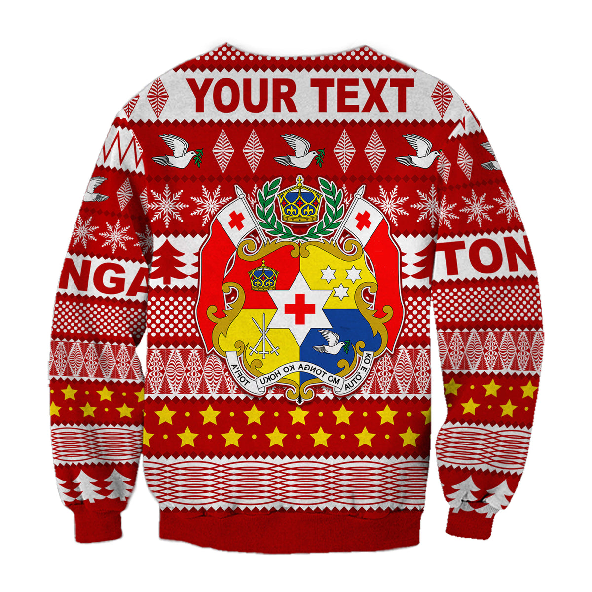 (Custom Personalised) Tonga Kilisimasi Fiefia Sweatshirt Merry Christmas with Tongan Pattern LT13 - Polynesian Pride