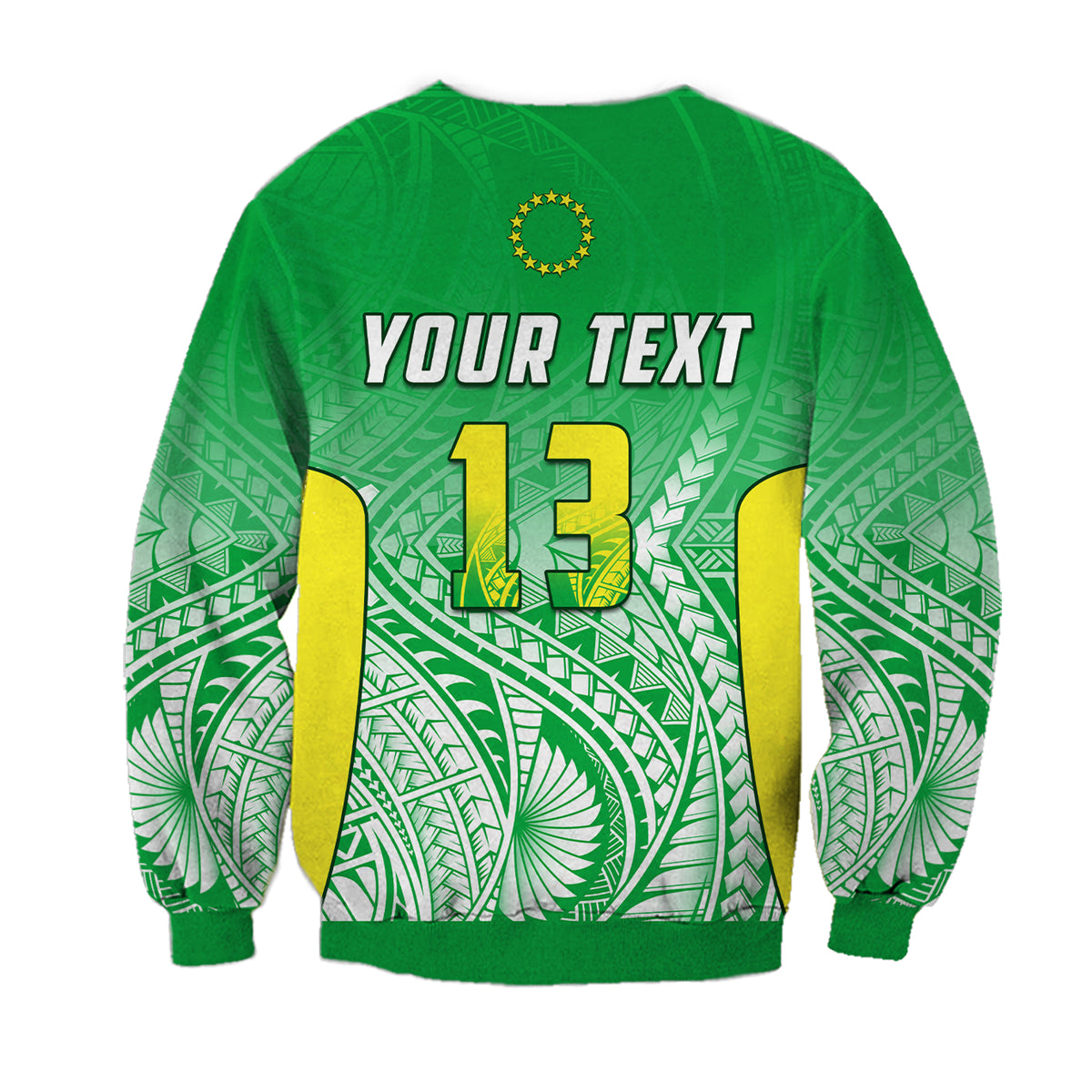 (Custom Text and Number) Cook Islands Sweatshirt Pattern Be Unique LT13 - Polynesian Pride
