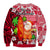 Mele Kalikimaka Sweatshirt Christmas Hawaii with Santa Claus LT13 - Polynesian Pride