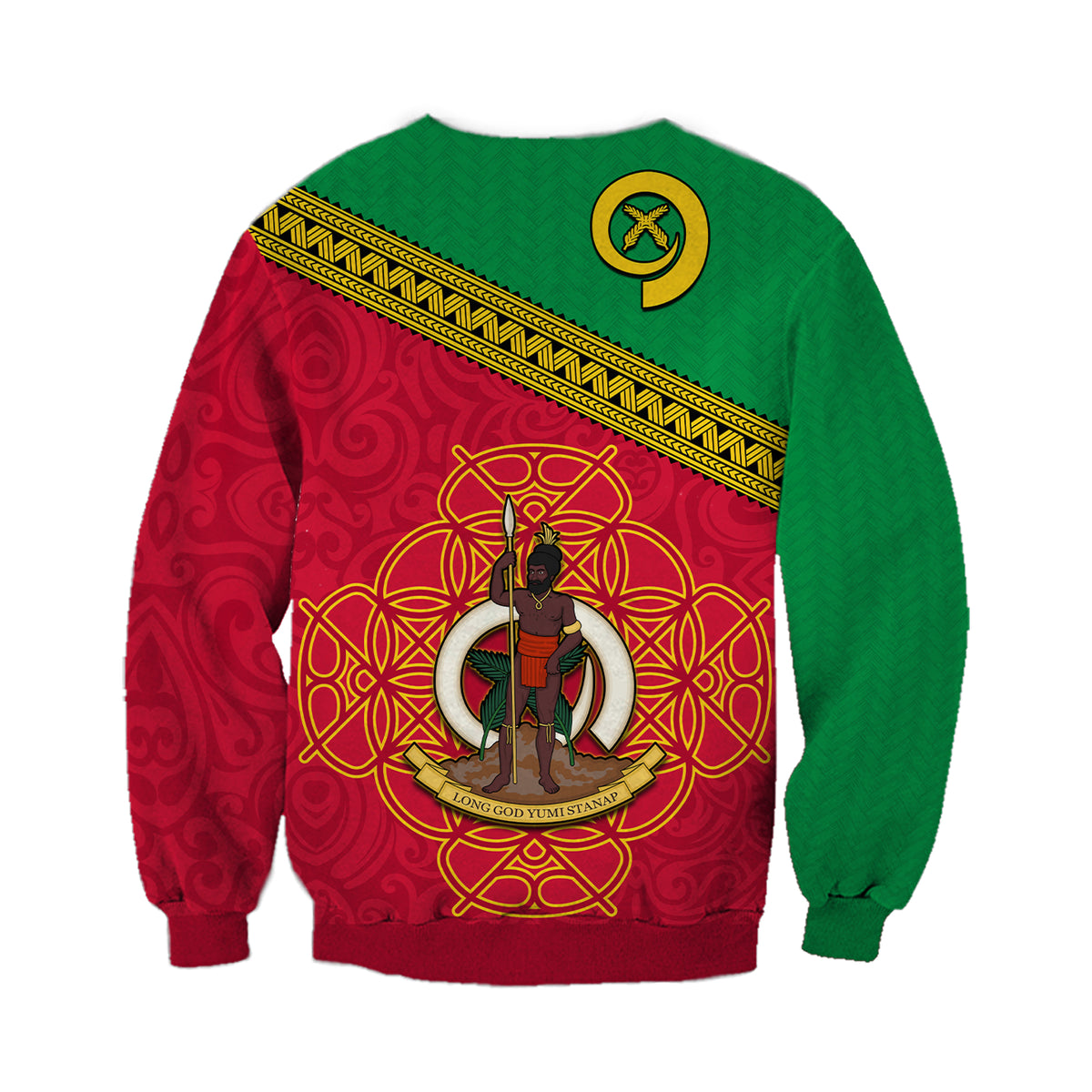 (Custom Personalised) Vanuatu Sweatshirt Pattern Sand Drawing LT13 - Polynesian Pride