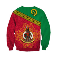 Vanuatu Sweatshirt Pattern Sand Drawing LT13 - Polynesian Pride