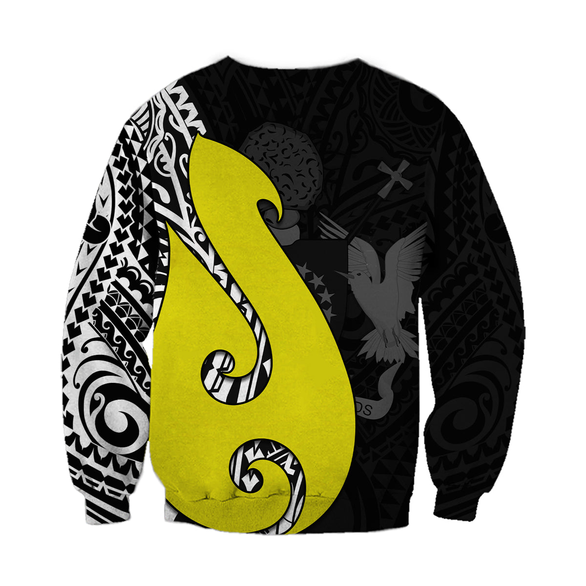 Cook Islands Sweatshirt Matau Polynesian Simple Fish Hook LT13 - Polynesian Pride