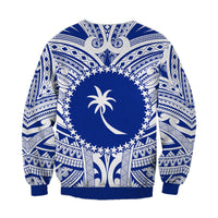 Chuuk Flag Sweatshirt Micronesia Style Blue LT13 - Polynesian Pride