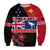 Papua New Guinea and Australia Sweatshirt Aboriginal PNG and AUS LT13 Unisex Black - Polynesian Pride