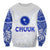 Chuuk Sweatshirt Micronesia Simple Pattern White LT13 - Polynesian Pride