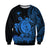 Hawaii Polynesian Sweatshirt Blue Sea Turtles Hawaiian LT13 - Polynesian Pride