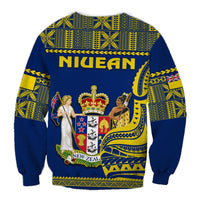 Niue Sweatshirt Hiapo Mix Polynesian Happy Constitution Day LT14 - Polynesian Pride
