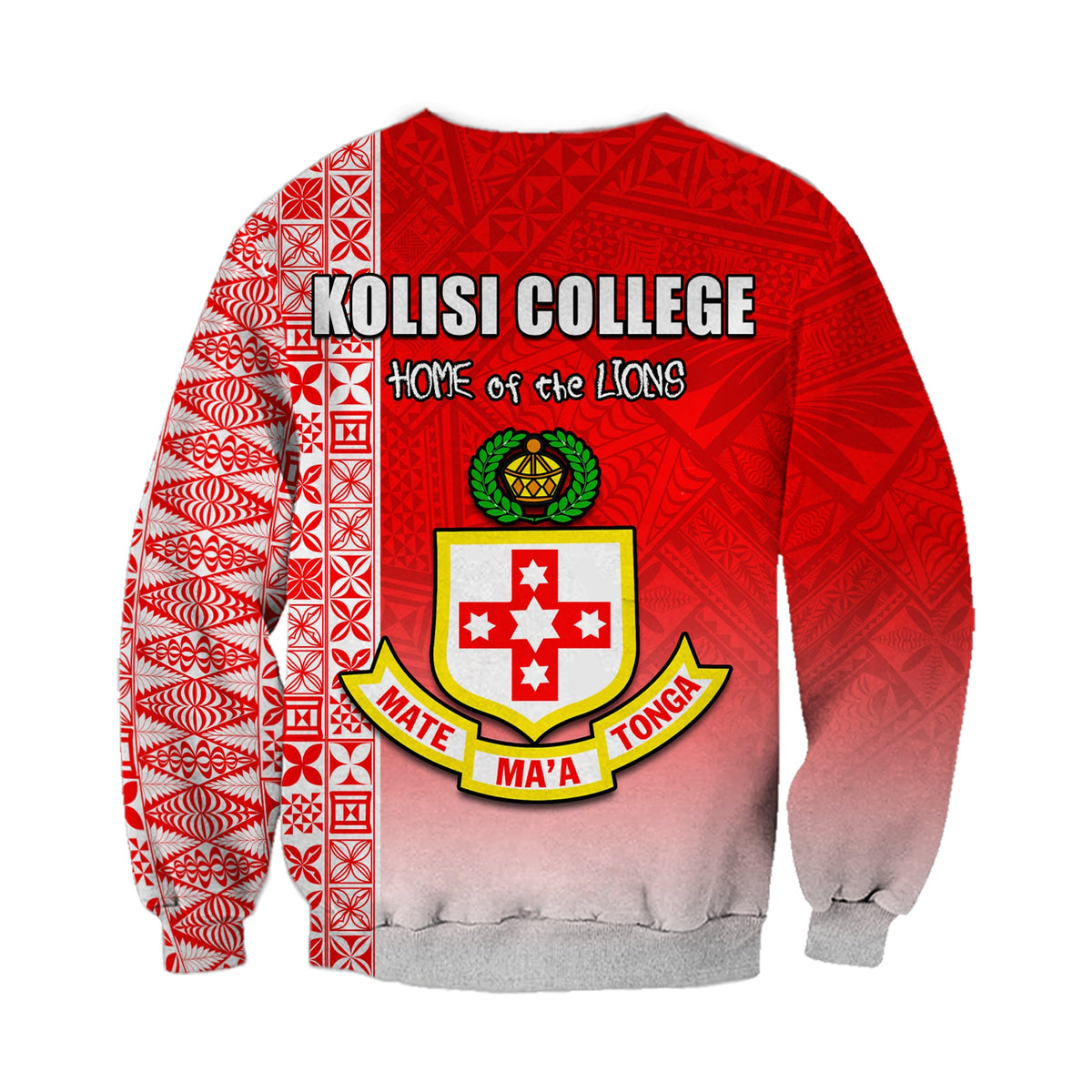Kolisi Tonga College Atele Sweatshirt Home of the Lions LT13 - Polynesian Pride