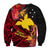 (Custom Personalised) Papua New Guinea Sweatshirt Bird of Paradise LT13 - Polynesian Pride