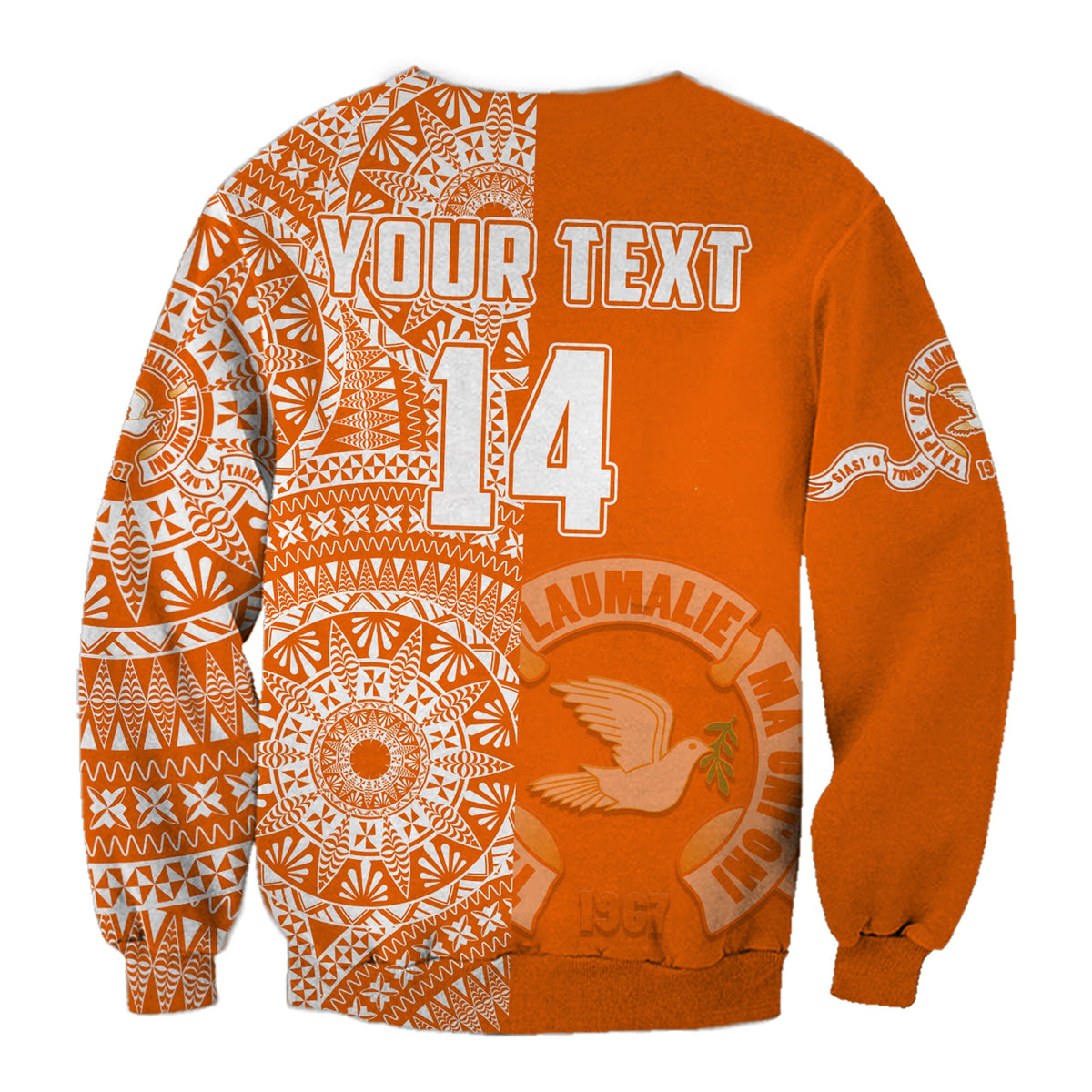 (Custom Text And Number) Tailulu Tonga College Sweatshirt Class Of Year Tongan Ngatu Pattern LT14 - Polynesian Pride