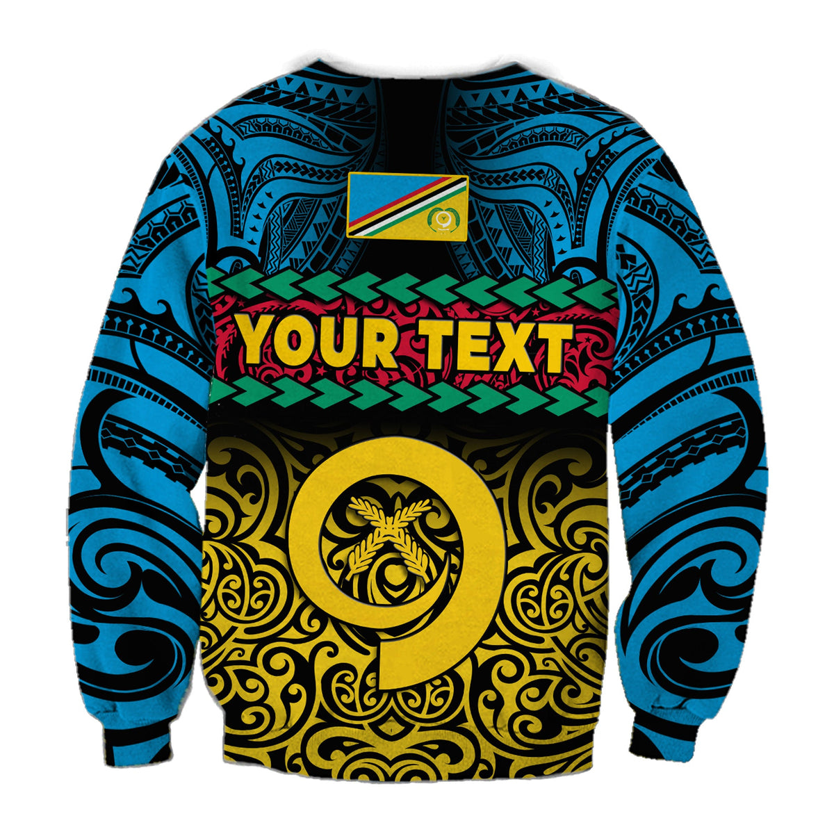 (Custom Personalised) Torba Province Sweatshirt Vanuatu Pig Tusk Polynesian Flag Style LT14 - Polynesian Pride