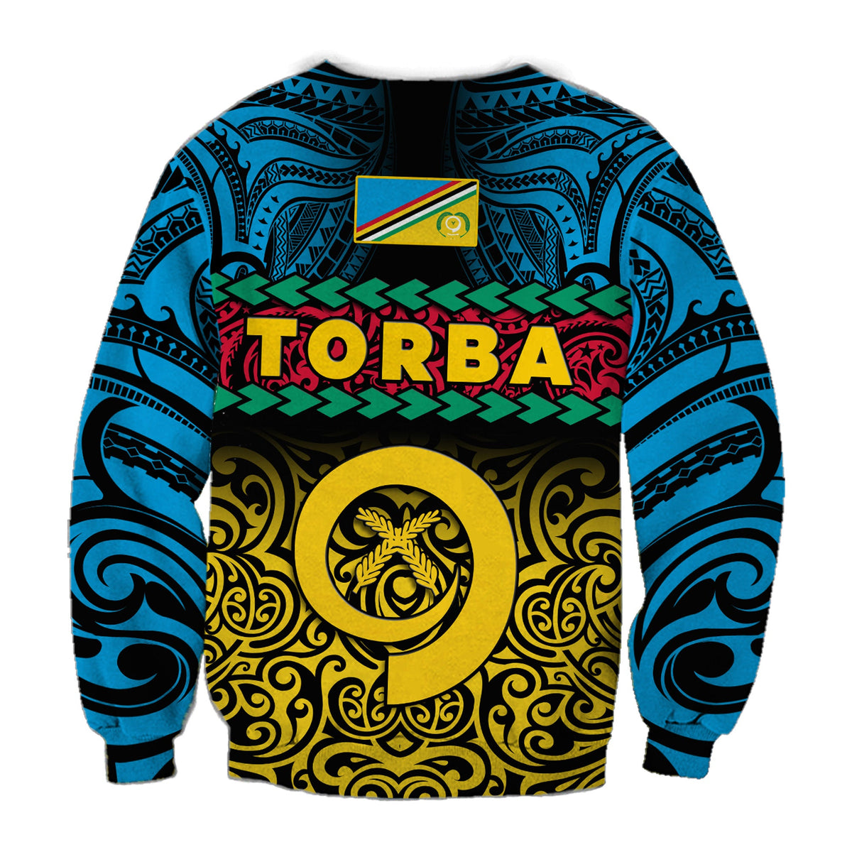 Torba Province Sweatshirt Vanuatu Pig Tusk Polynesian Flag Style LT14 - Polynesian Pride