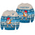 (Custom Personalised) Hawaii Mele Kalikimaka Sweatshirt Dabbing Santa Blue Merry Christmas LT14 Unisex Blue - Polynesian Pride