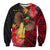 (Custom Personalised) Papua New Guinea Sweatshirt Bird of Paradise LT13 Unisex Black - Polynesian Pride