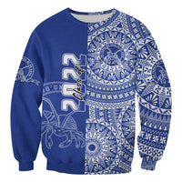 (Custom Text And Number) Tupou Tonga College Sweatshirt Class Of Year Tongan Ngatu Pattern LT14 - Polynesian Pride