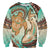 Hawaii Sweatshirt Polynesian Shark And Sea Turtle Dreamy Turquoise Artsy LT14 Unisex Turquoise - Polynesian Pride