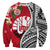 Tahiti Islands Sweatshirt Polynesian Shark Mix Tropical Flowers LT14 - Polynesian Pride