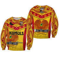 Papua New Guinea Rugby Sweatshirt PNG Kumuls Bird Of Paradise Yellow LT14 Unisex Yellow - Polynesian Pride