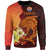 Tahiti Sweater - Tribal Tuna Fish Unisex Orange - Polynesian Pride