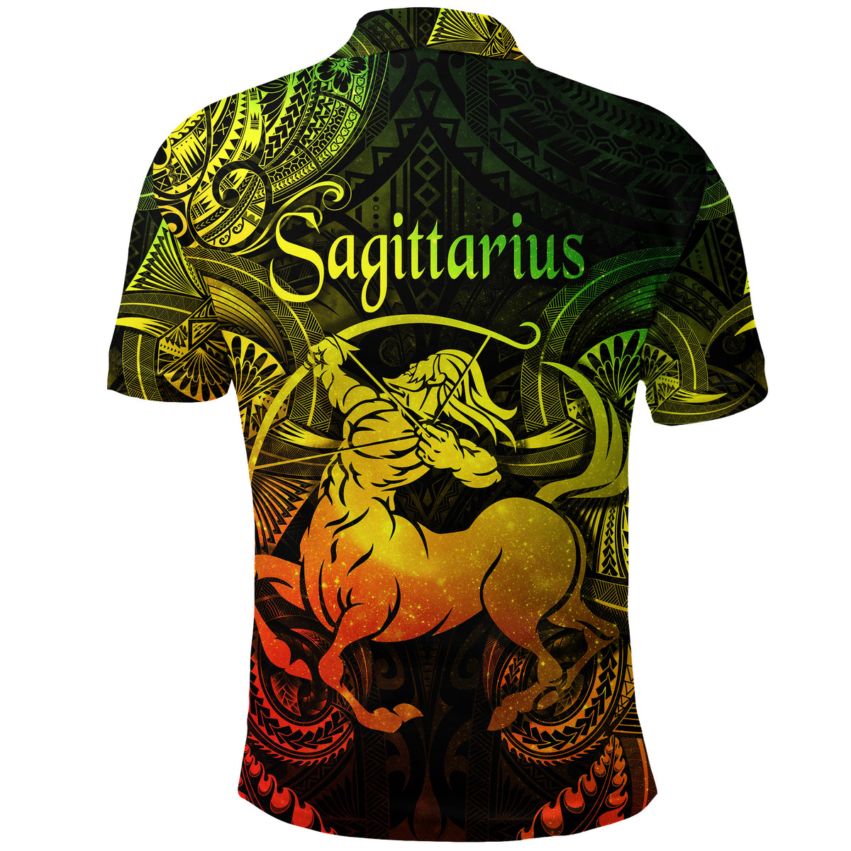 Sagittarius Zodiac Polynesian Polo Shirt Unique Style Reggae LT8 - Polynesian Pride
