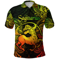 Sagittarius Zodiac Polynesian Polo Shirt Unique Style Reggae LT8 - Polynesian Pride