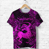 Sagittarius Zodiac Polynesian T Shirt Unique Style Pink LT8 - Polynesian Pride