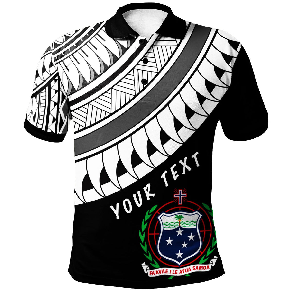 Samoa Custom Polo Shirt Ginger Lei Pattern White Unisex White - Polynesian Pride