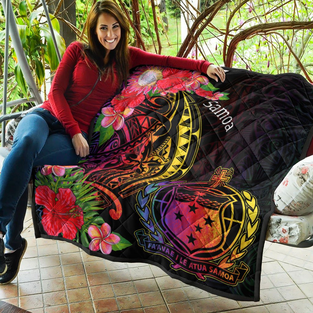 Samoa Premium Quilt - Tropical Hippie Style - Polynesian Pride