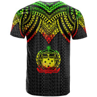 Samoa Custom T Shirt Polynesian Armor Style Reagge - Polynesian Pride