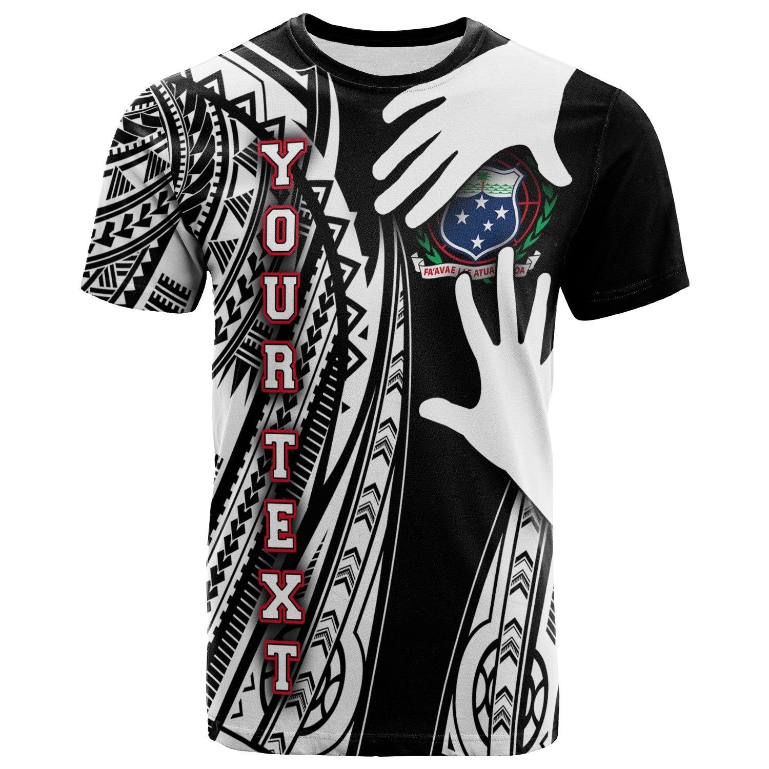 Samoa Custom Personalized T Shirt Touch My Heart Unisex Black - Polynesian Pride