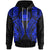 Samoa Hoodie Polynesian Lion Head Blue Unisex Blue - Polynesian Pride