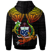 Samoa Custom Zip up Hoodie Lizard Good Chest - Polynesian Pride