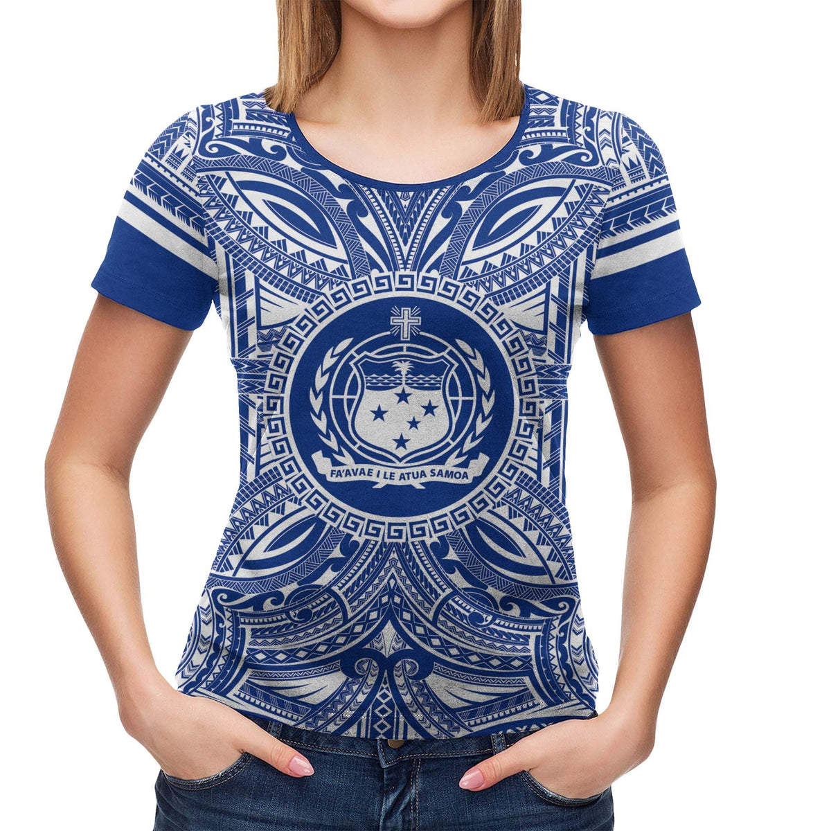 Samoa All T Shirt Samoa Coat Of Arms Polynesian Flag Color - Polynesian Pride