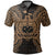 Samoa Polo Shirt Samoan Coat Of Arms Map Polynesian Tattoo Gold Unisex Gold - Polynesian Pride