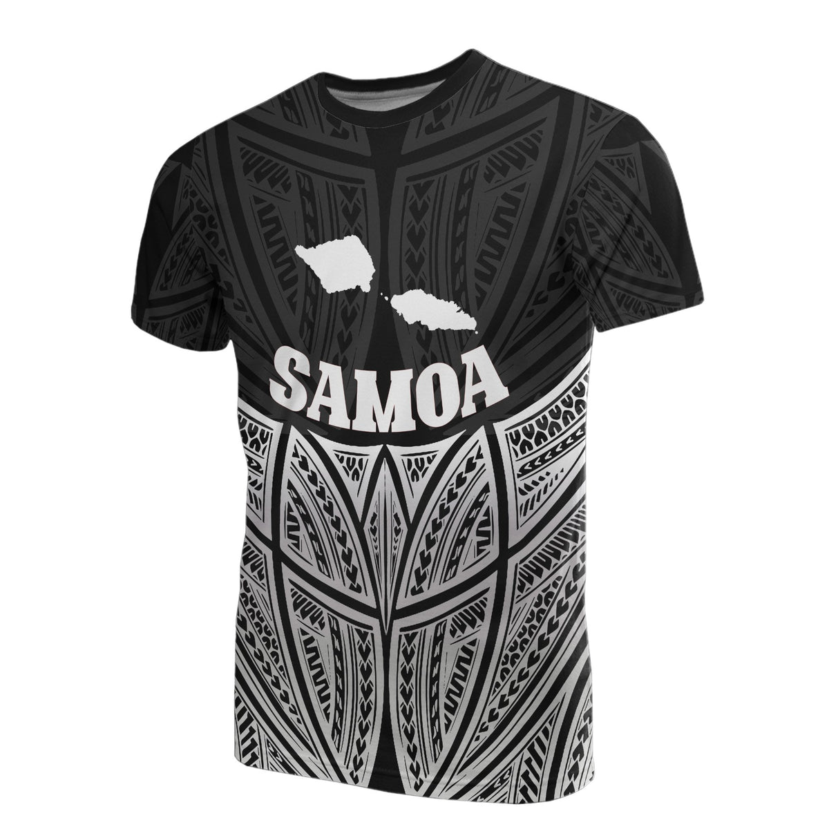 Samoa Polynesian T Shirt Black Pride Map And Seal Unisex Black - Polynesian Pride