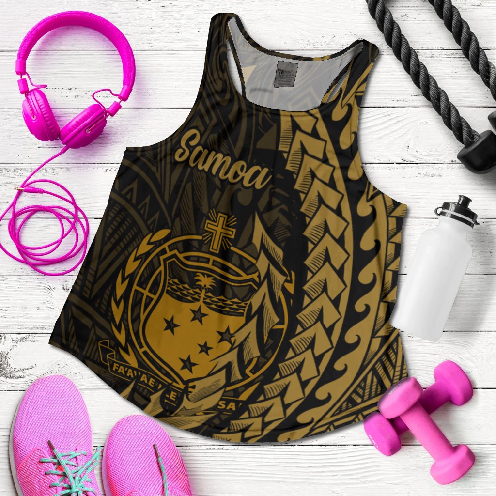 Samoa Women's Racerback Tank - Wings Style - Polynesian Pride