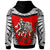 Samoa Zip up Hoodie Samoan Legend Tiitii God of Earthquake Wrestling Red - Polynesian Pride