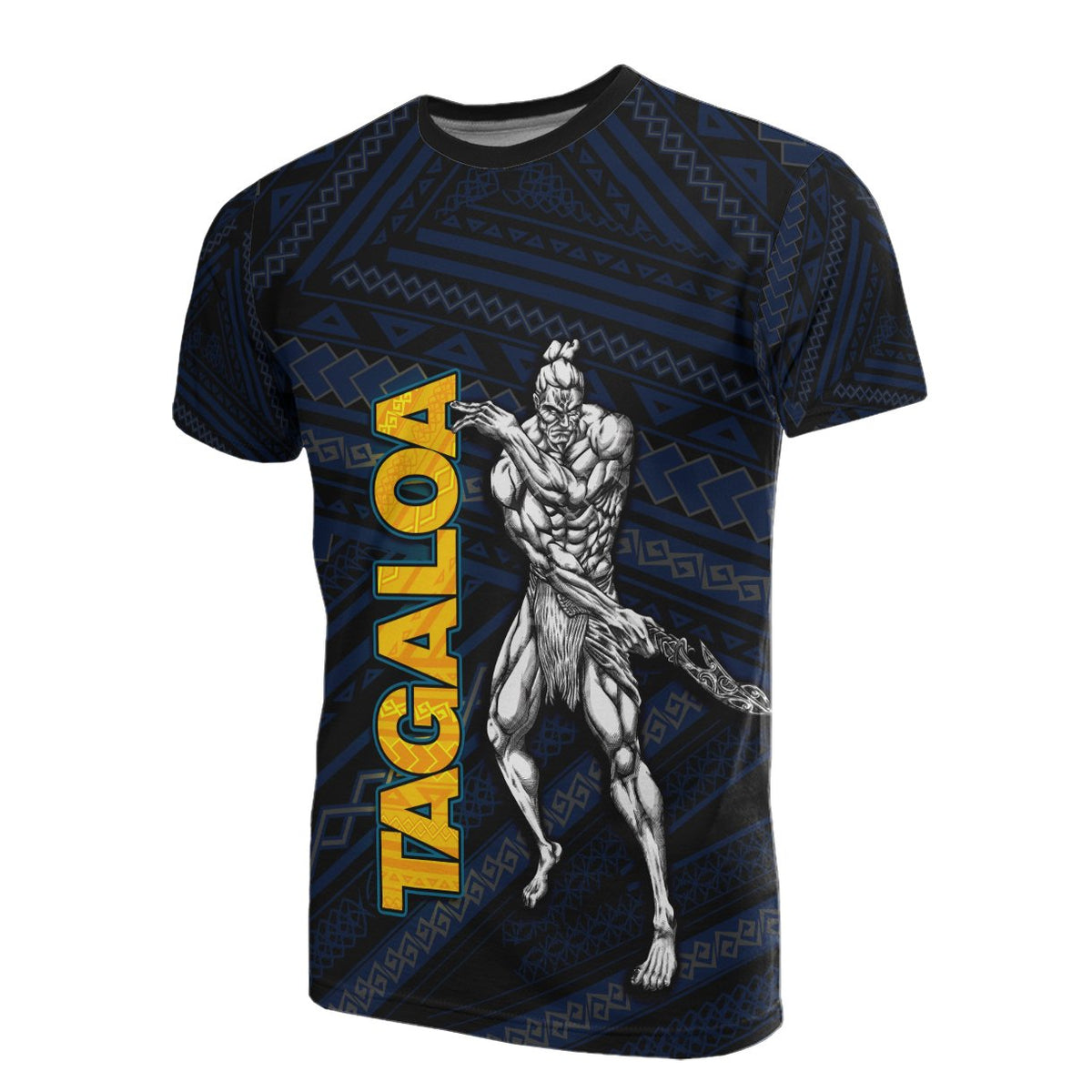 Samoa Polynesian T Shirt Samoan Polynesia Legend God Tagaloa Unisex Gold - Polynesian Pride