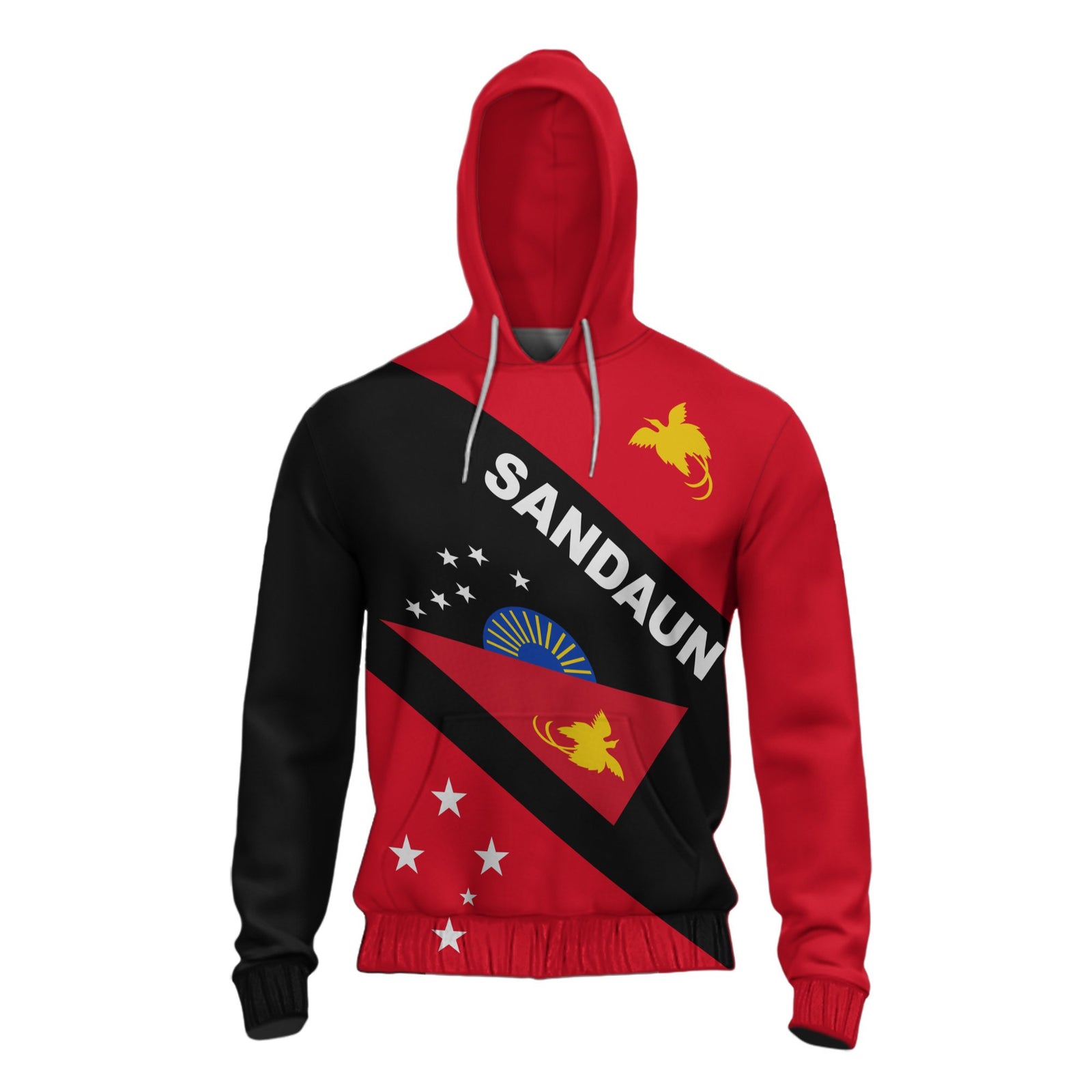 Papua New Guinea Hoodie Sandaun Province Unisex Red - Polynesian Pride