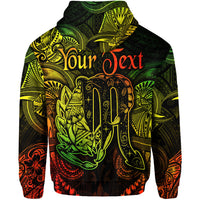 Custom Scorpio Zodiac Polynesian Zip Hoodie Unique Style Reggae LT8 - Polynesian Pride