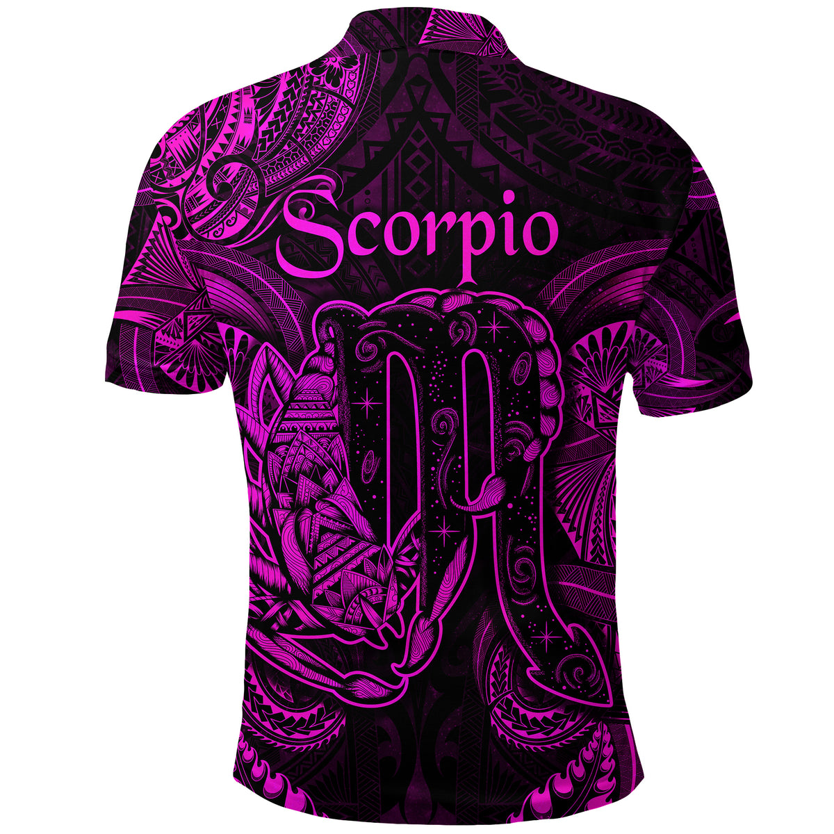 Scorpio Zodiac Polynesian Polo Shirt Unique Style Pink LT8 - Polynesian Pride