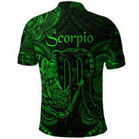 Scorpio Zodiac Polynesian Polo Shirt Unique Style Green LT8 - Polynesian Pride