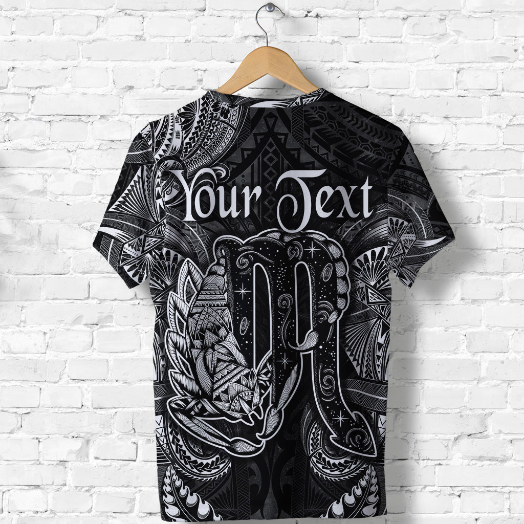 Custom Scorpio Zodiac Polynesian T Shirt Unique Style Black LT8 - Polynesian Pride