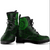 Polynesian Tattoo Style Leather Boots Green A7 Green - Polynesian Pride
