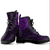 Polynesian Tattoo Style Leather Boots Purple A7 Purple - Polynesian Pride