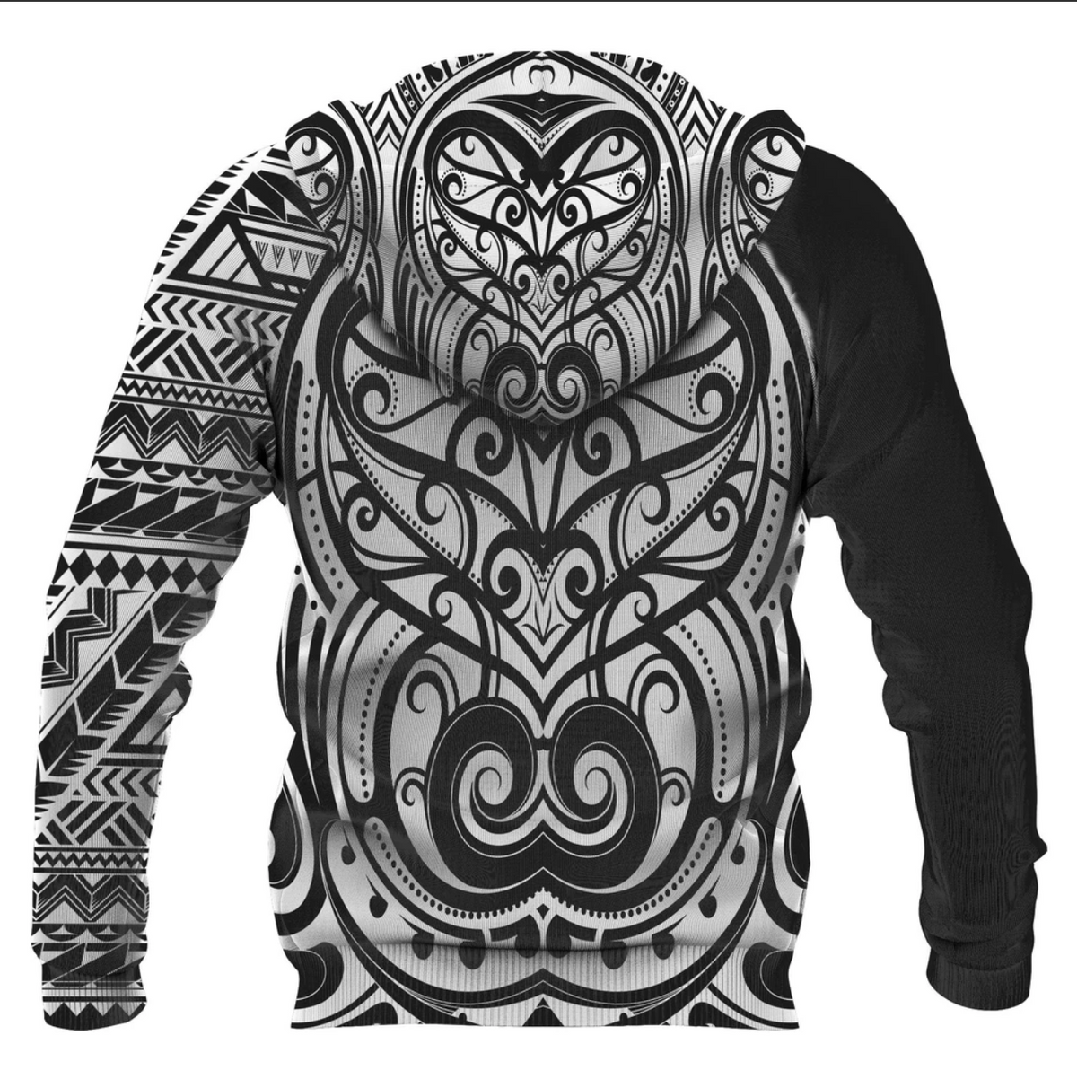 Maori Hoodie Polynesian Ethnic Style Tattoo - Polynesian Pride