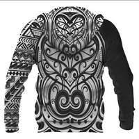 Maori Hoodie Polynesian Ethnic Style Tattoo - Polynesian Pride