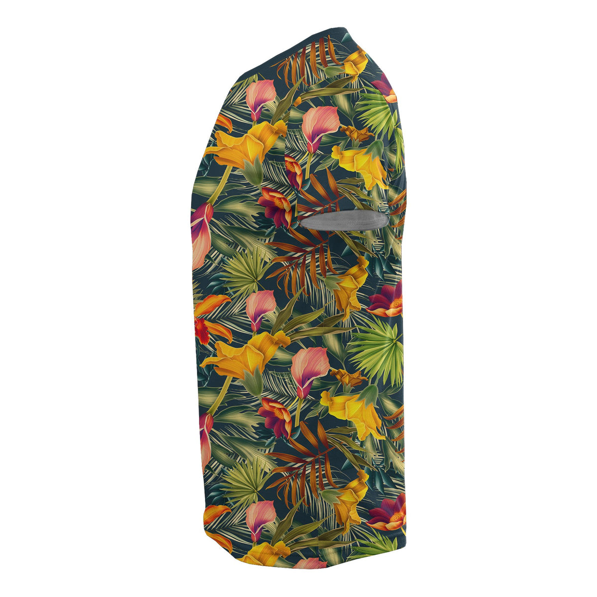 Hawaii Seamless Tropical Flower Plant and Leaf Pattern T Shirt - Polynesian Pride