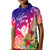 Hawaii Sunset with Hibiscus KID Polo Shirt Shaka Hang Loose LT7 Unisex Art - Polynesian Pride